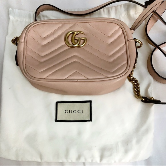 GG Marmont matelassé mini bag _ Pink - Picture 1 of 8